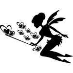 Sticker fe partageant papillons