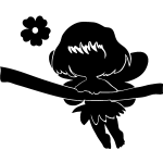 Sticker fe sur un arbre