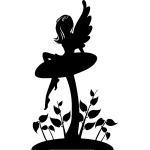 Sticker fe sur une champignon