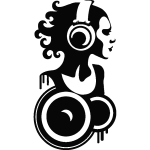Sticker femme dj