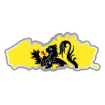 Sticker flandre drapeau forme intérieure de pays Sticker flandre drapeau forme intérieure de pays