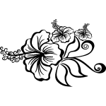 Sticker fleur xotique en bouquet