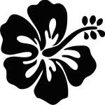 Sticker fleur d'hibiscus Sticker fleur d'hibiscus