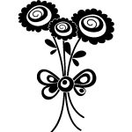 Sticker fleurs en noeuds Sticker fleurs en noeuds