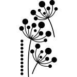 Sticker fleurs de pissenlit