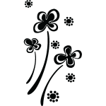 Sticker fleurs et pollens