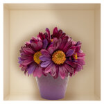 Sticker fleurs en soie Sticker fleurs en soie