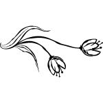 Sticker fleurs sous le vent