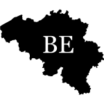 Sticker forme complte de la belgique