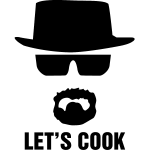 Sticker frigo let's cook - breaking bad