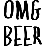 Sticker frigo omg beer