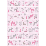 Stickers frise animaux scandinaves des bois Stickers frise animaux scandinaves des bois