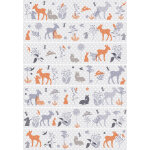 Stickers frise animaux scandinaves des prairies Stickers frise animaux scandinaves des prairies