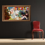 Sticker gainsbourg wall avec cadre