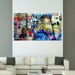 Sticker gainsbourg wall graffiti