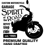 Sticker garage spirit of the road