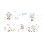 Stickers gants animaux en balade