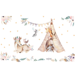 Stickers gants animaux des bois bucoliques