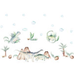 Stickers gants dinosaures dans la jungle
