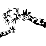 Sticker girafes dans la savane