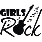 Sticker girls rock Sticker girls rock
