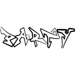 Sticker graffiti party