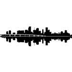 Sticker grand pont sur une ville