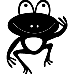Sticker grenouille