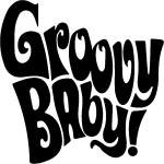 Sticker groovy baby!