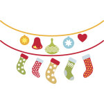 Sticker guirlande de noël Sticker guirlande de noël