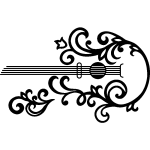 Sticker guitare décorative Sticker guitare décorative