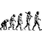 Stickers homme évolution Stickers homme évolution