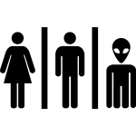 Sticker homme, femme, humanode