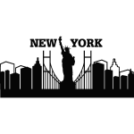 Sticker horizon ville de new york Sticker horizon ville de new york