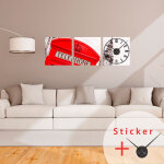 Sticker horloge cabine londonienne