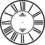 Sticker horloge traditionnel