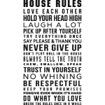 Sticker house rules design Sticker house rules design