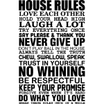Sticker have house rules love each other Sticker have house rules love each other