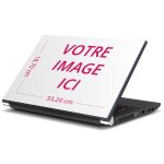 Sticker image personnalisable pc portable 15 pouces - 18. 7x33. 2 cm