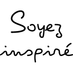 Sticker soyez inspiré Sticker soyez inspiré