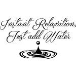 Sticker instant relaxation
