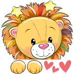 Sticker interrupteur lion