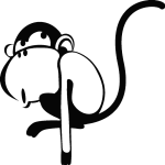 Sticker interrupteur singe