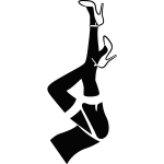 Sticker jambes dame