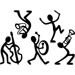 Sticker jazz band