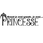 Sticker je serai princesse