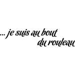 Sticker je suis au bout du rouleau