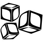 Sticker jeu de cubes