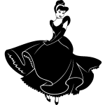 Sticker jeune fille dansante