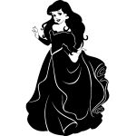 Sticker jeune fille lgante